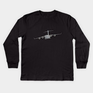 C-17 US Air Force Airplane Kids Long Sleeve T-Shirt